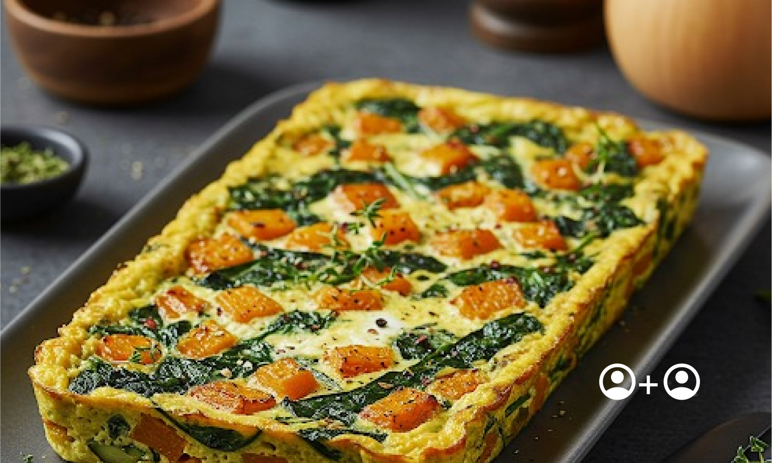 Fritata - Roasted Spinach & Butternut 250g (b)