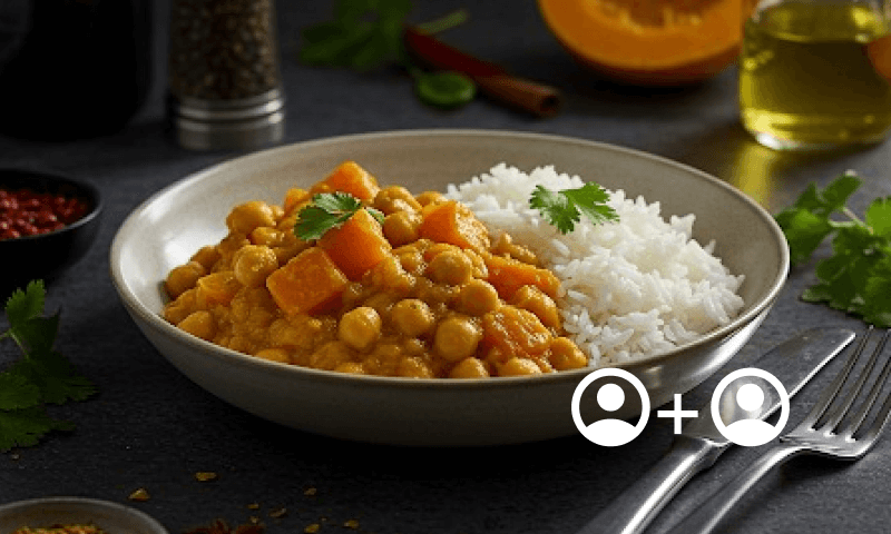 Butternut & Chickpea Curry (V) - 500g (b)