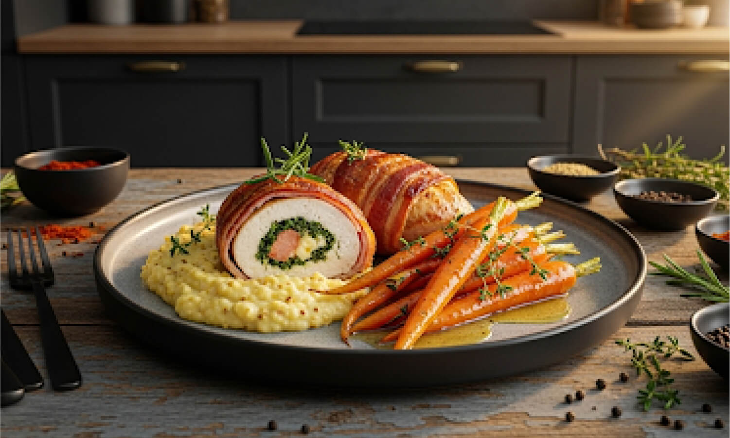 Chicken Breast stuffed with Creamed Spinach 330g (b)