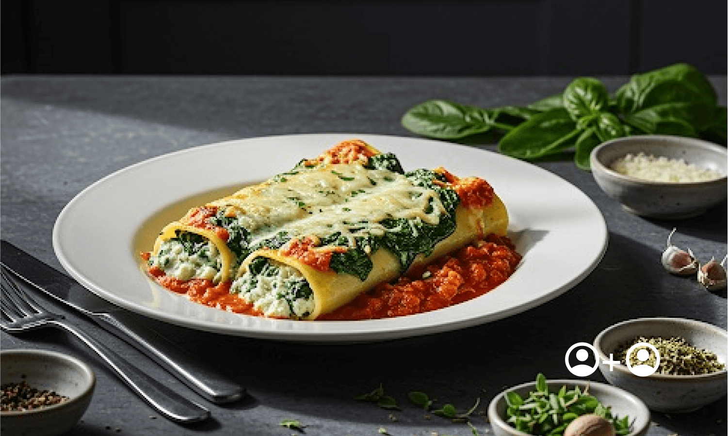 Spinach & Ricotta Cannelloni (v) 500g (b)