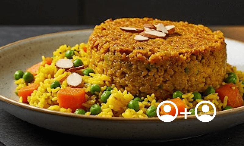 Lentil Boboti & Yellow Rice (v) - 500g (b)