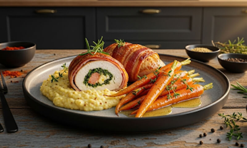Chicken Breast stuffed with Creamed Spinach 330g (b)