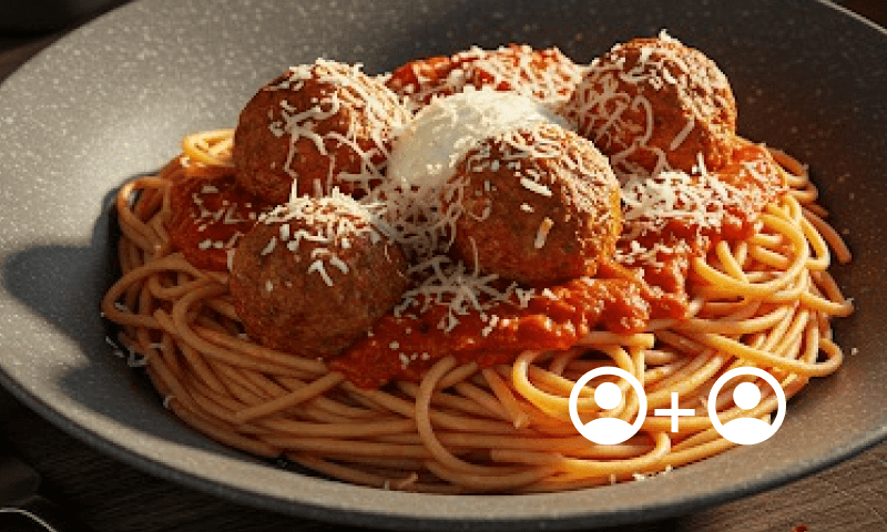 Italian Spaghetti and Meatballs - 500g (b)