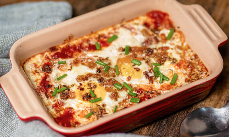 Shakshuka Breakfast with Macon Bits 300g